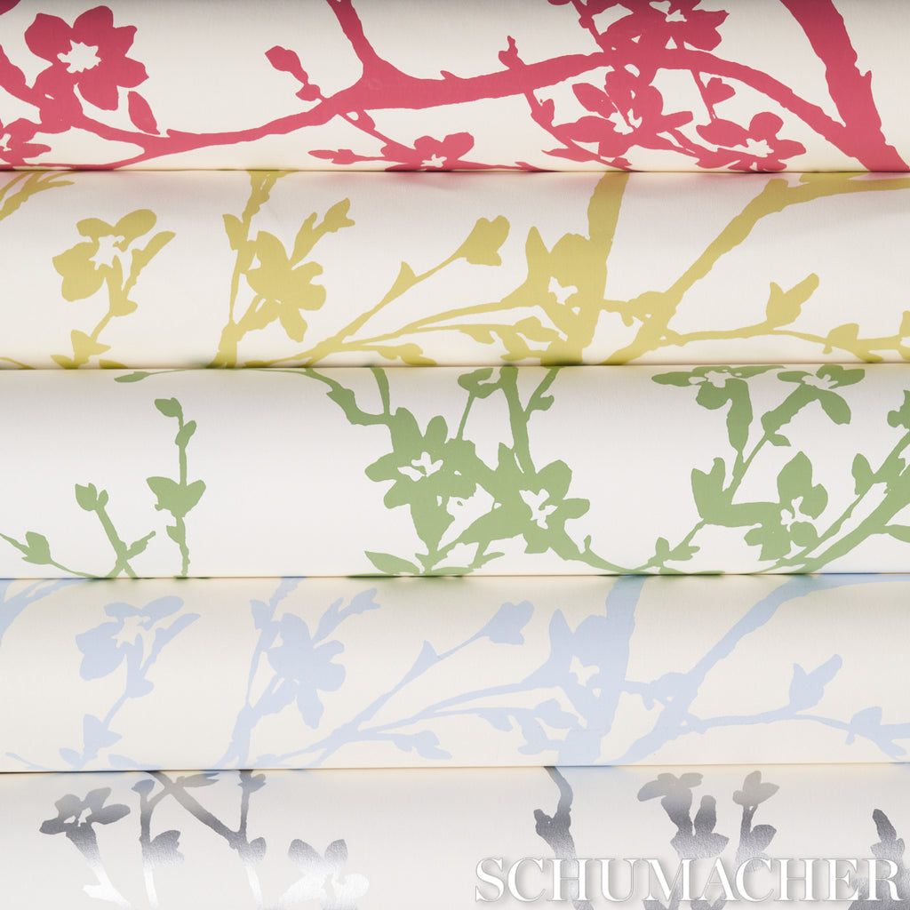 Schumacher Twiggy Champagne Wallpaper by Schumacher