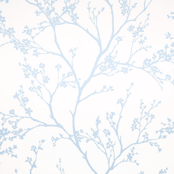 Twiggy, White Wallcoverings | Schumacher