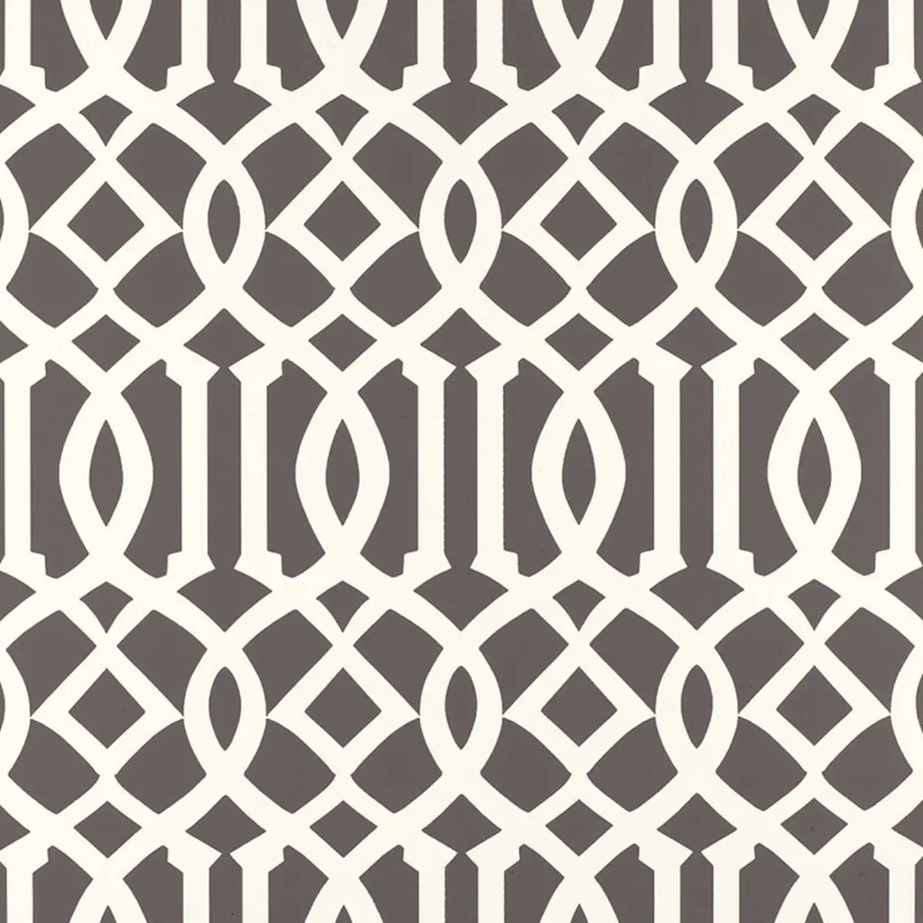 Imperial Trellis - Charcoal Wallpapers
