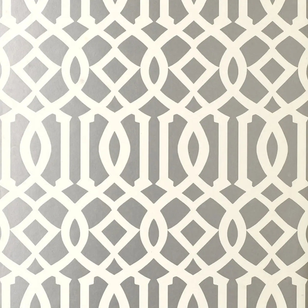 Imperial Trellis - Silver Wallpapers