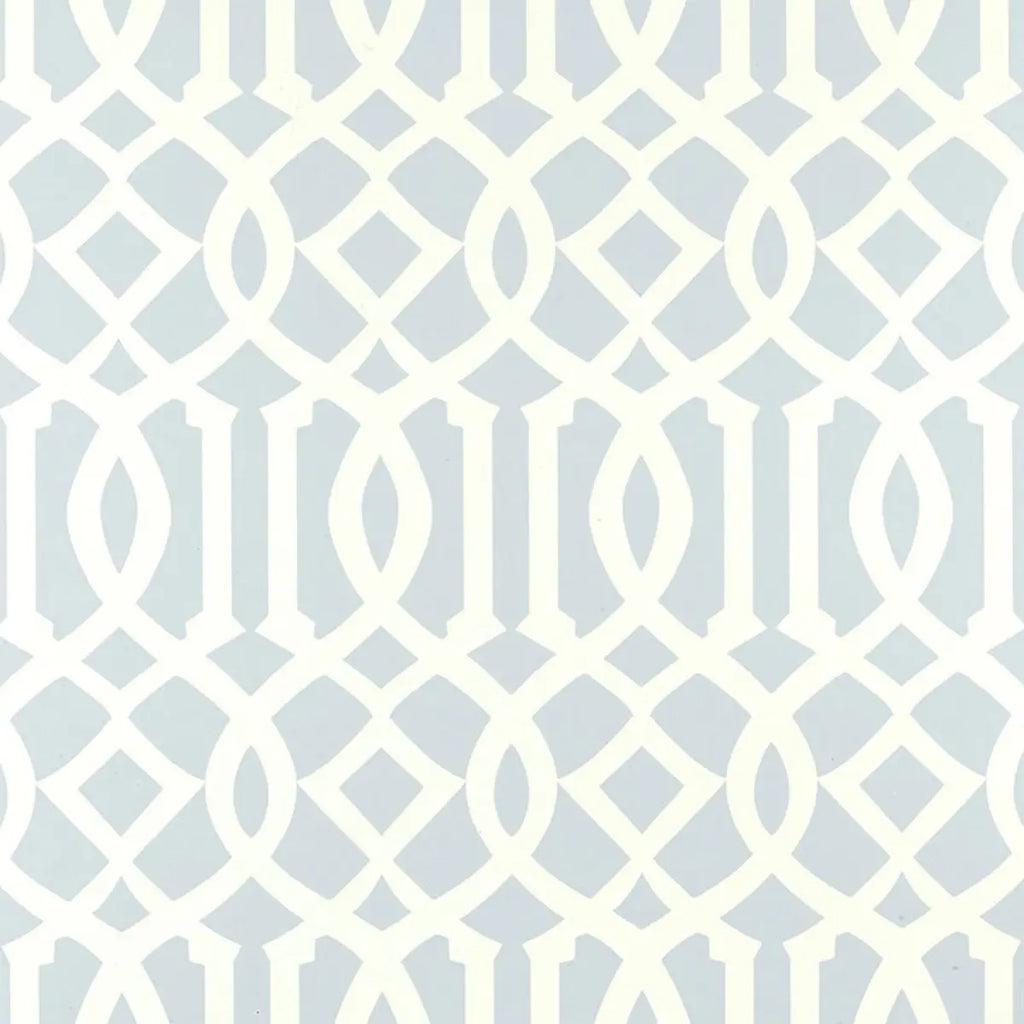 Imperial Trellis - Soft Aqua Wallpapers