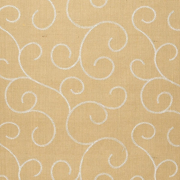 Adhafera Scroll - Camel Wallcoverings | Schumacher