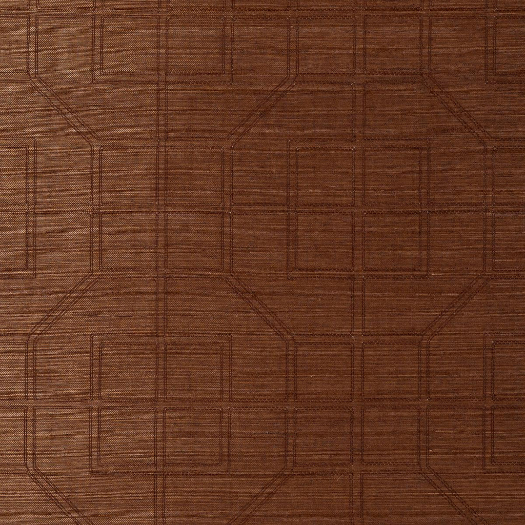 Linyi Embroidered Fret Sisal Chestnut
