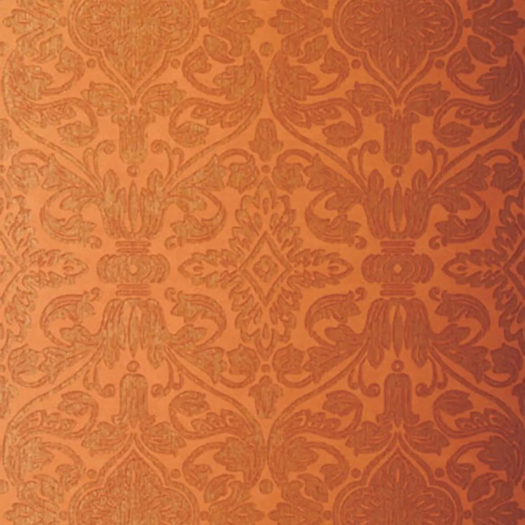 Varenna Damask - Terracotta Wallpapers