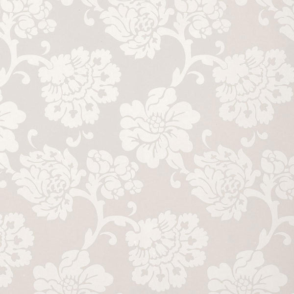 Albero Floreale Damask - Grey Wallcovering | Schumacher