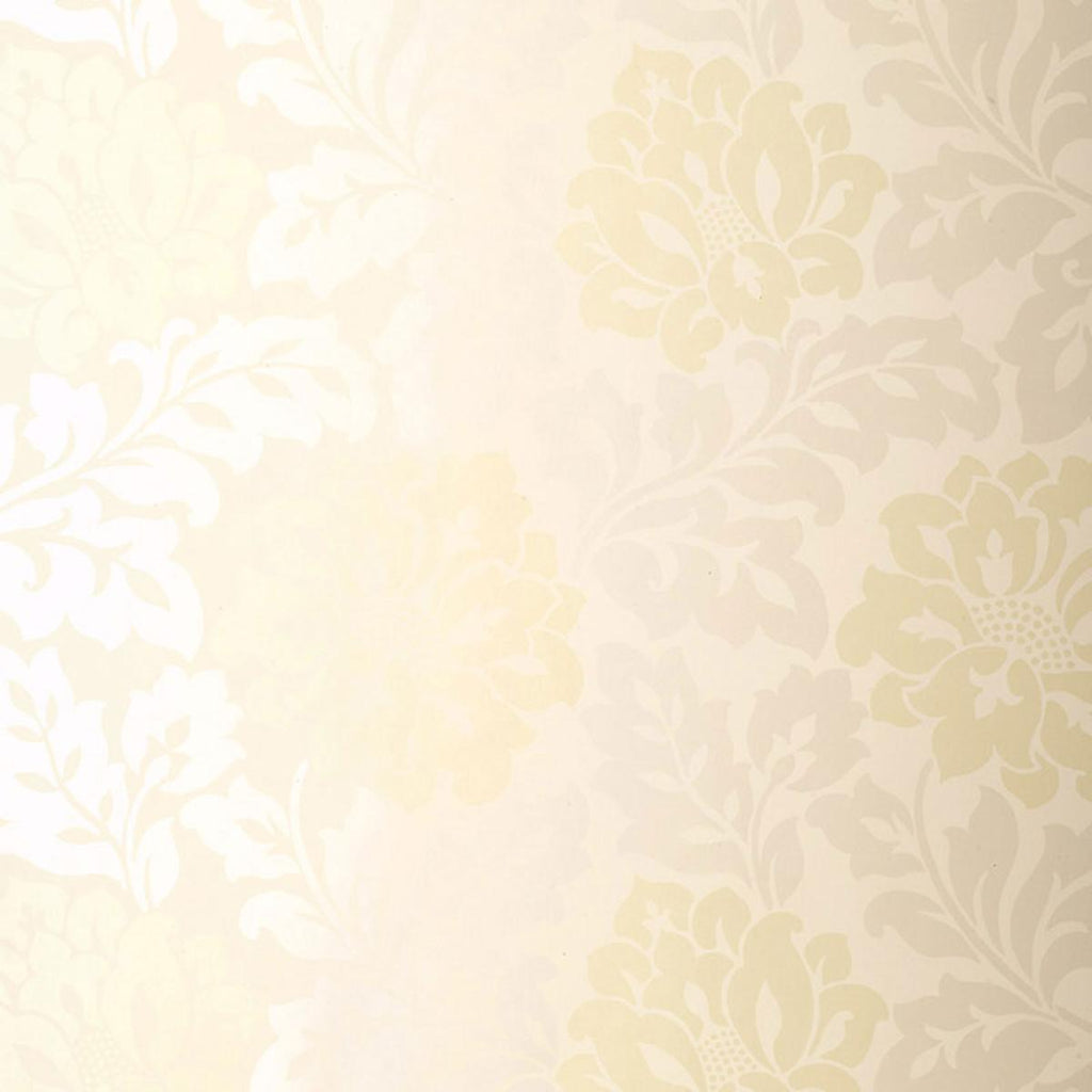 Schumacher Saraceno Damask Aquamarine Wallpaper by Schumacher