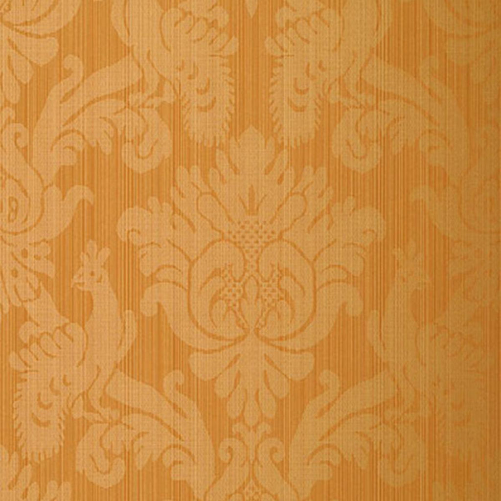Schumacher Valette Strie Damask Garnet Wallpaper by Schumacher