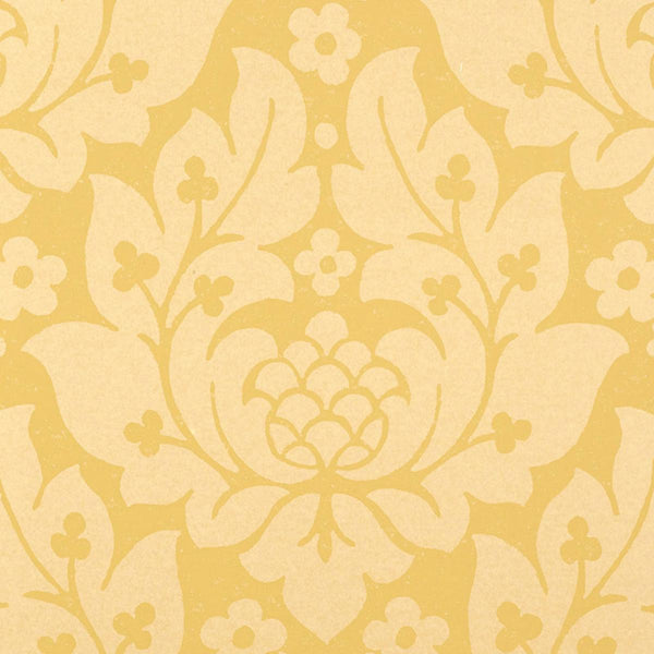 Fiore Damask - Buttercup Wallcovering | Schumacher