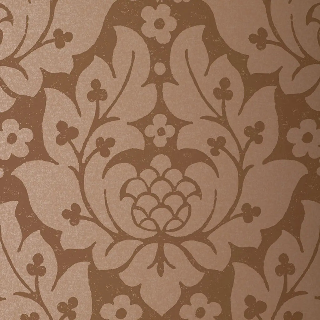 Fiore Damask - Mocha Wallpapers