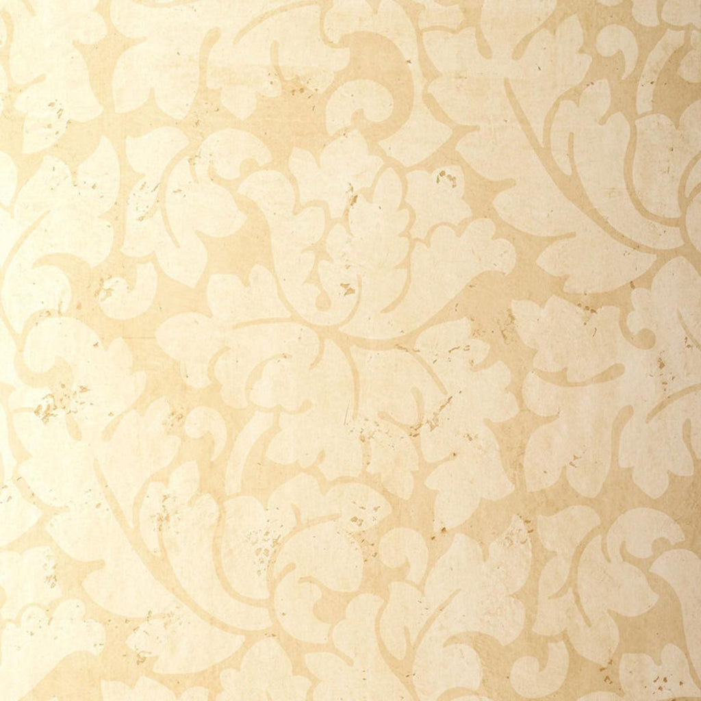 Schumacher Tolomei Damask Cream Wallpaper by Schumacher