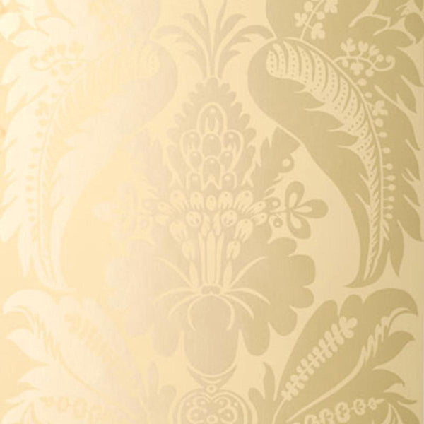 Montebello Damask - Ecru Wallcovering | Schumacher