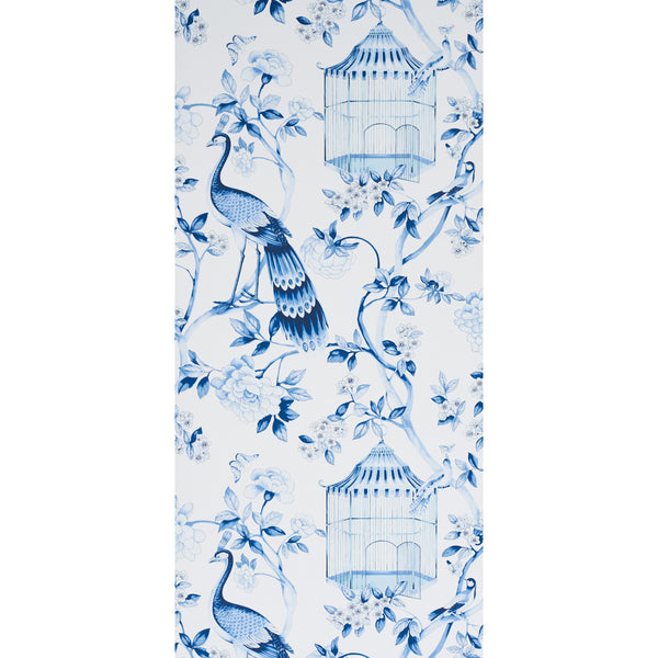Oiseaux Et Fleurs - Porcelain Wallcovering | Schumacher
