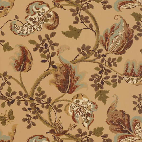 Fox Hollow - Honey and Smoke Wallcovering | Schumacher