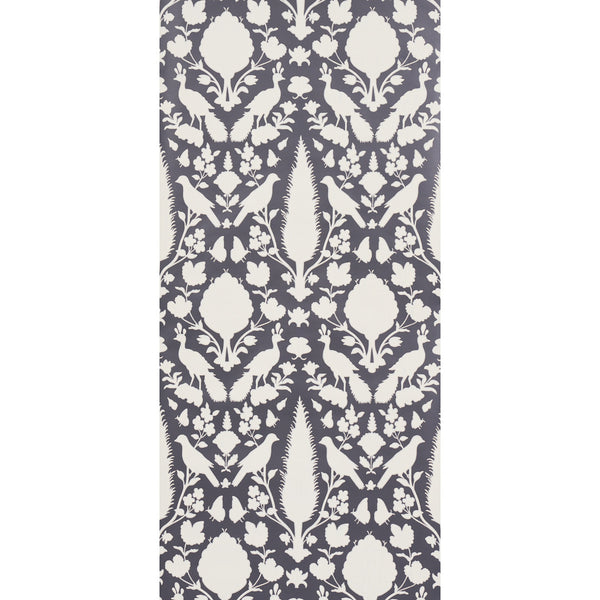 Chenonceau - Charcoal Wallcovering | Schumacher