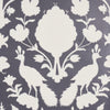 Chenonceau Charcoal Room Setting | Schumacher Wallpaper