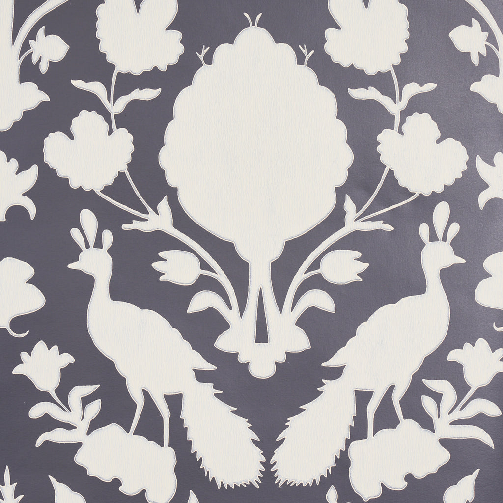 Chenonceau Charcoal Room Setting | Schumacher Wallpaper