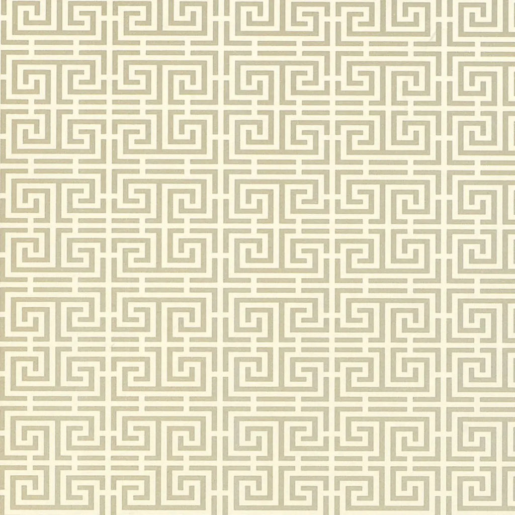 Chinois Fret - Pewter Wallpapers