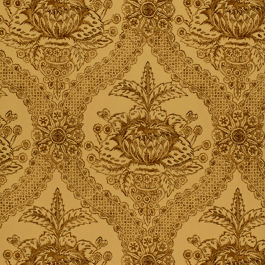Haddon Hall Damask - Umber Wallpapers