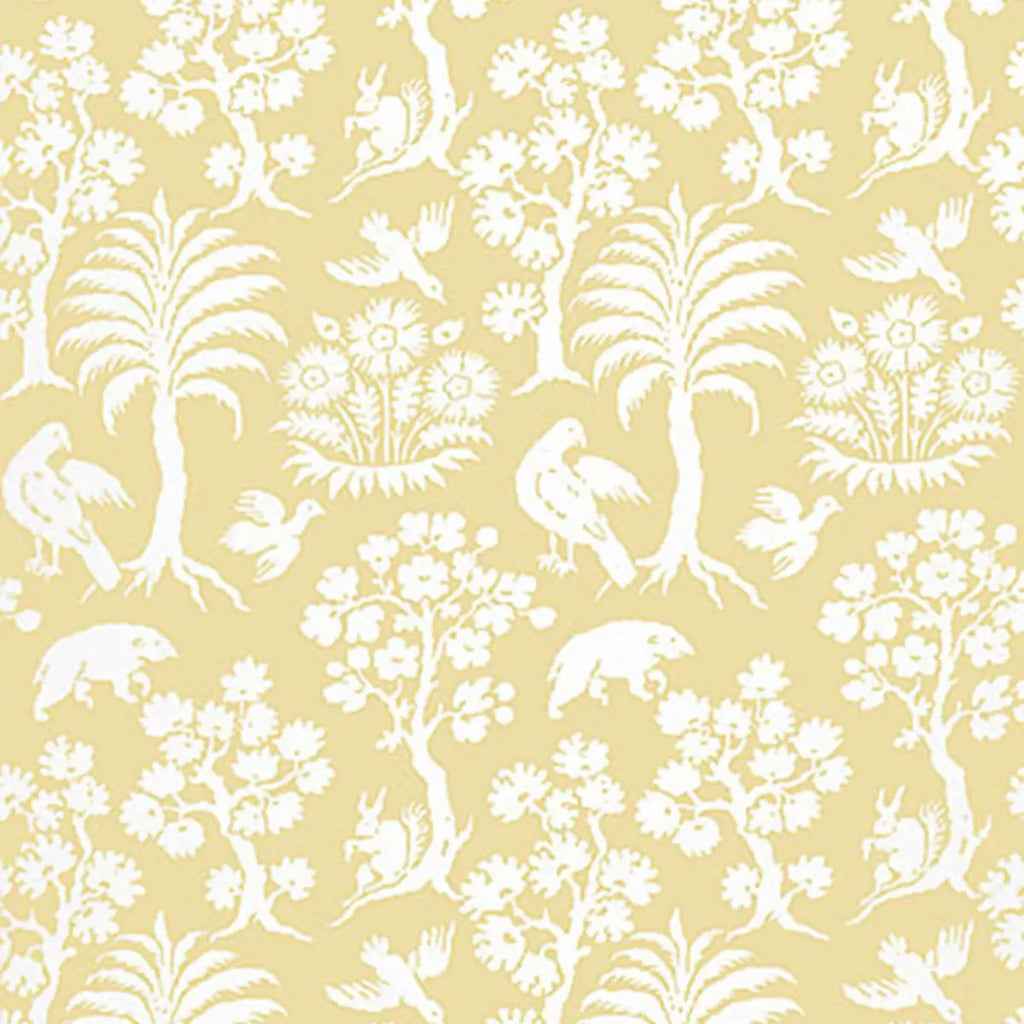 Palm Damask - Sunlight Wallpapers