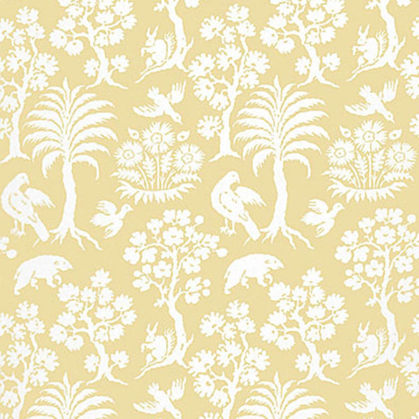 Palm Damask - Sunlight Wallcovering | Schumacher