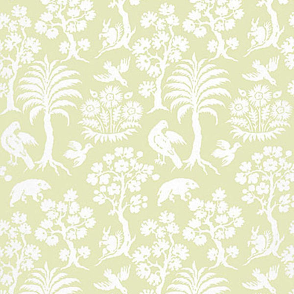 Palm Damask - Willow Wallcovering | Schumacher