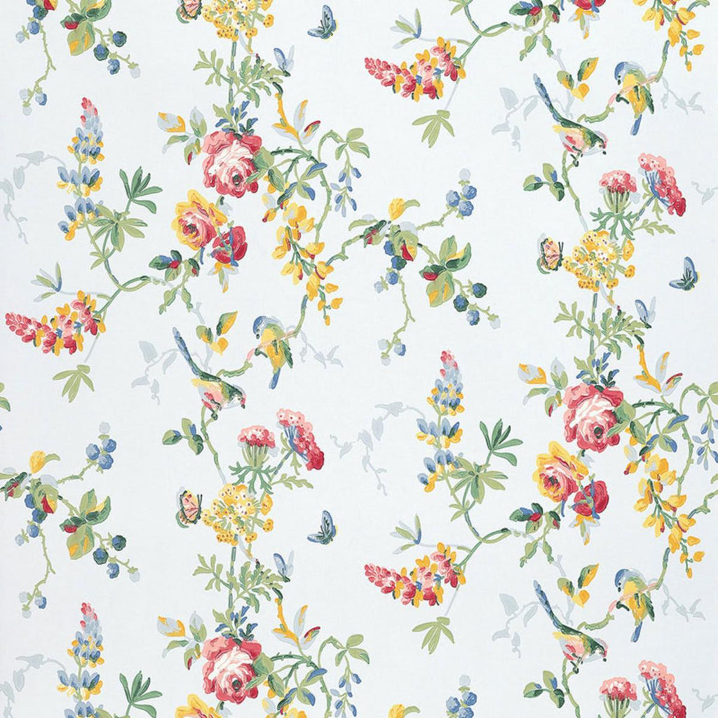 Chickadee Floral Sky
