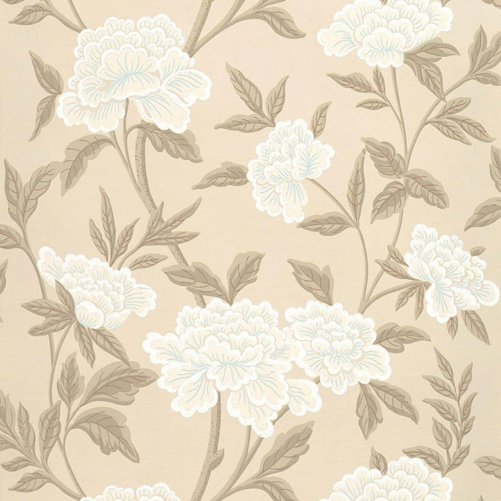 Schumacher Whitney Floral Lavendar Wallpaper by Schumacher