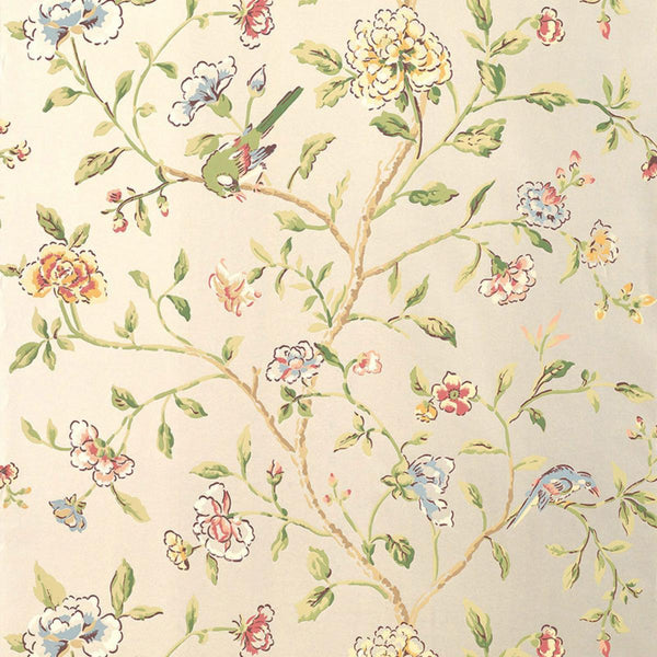 Annabelle Vine - Pewter Wallcovering | Schumacher
