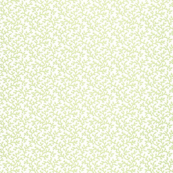 Coral Vine - Celery Wallcovering | Schumacher