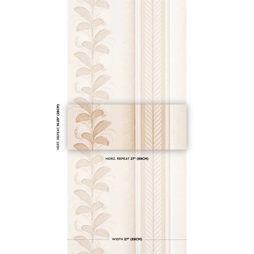 Hydrangea Drape - Fawn Wallpapers