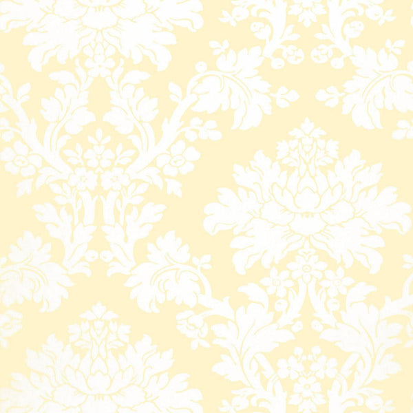 Tierni Damask - Buttercup Wallcovering | Schumacher