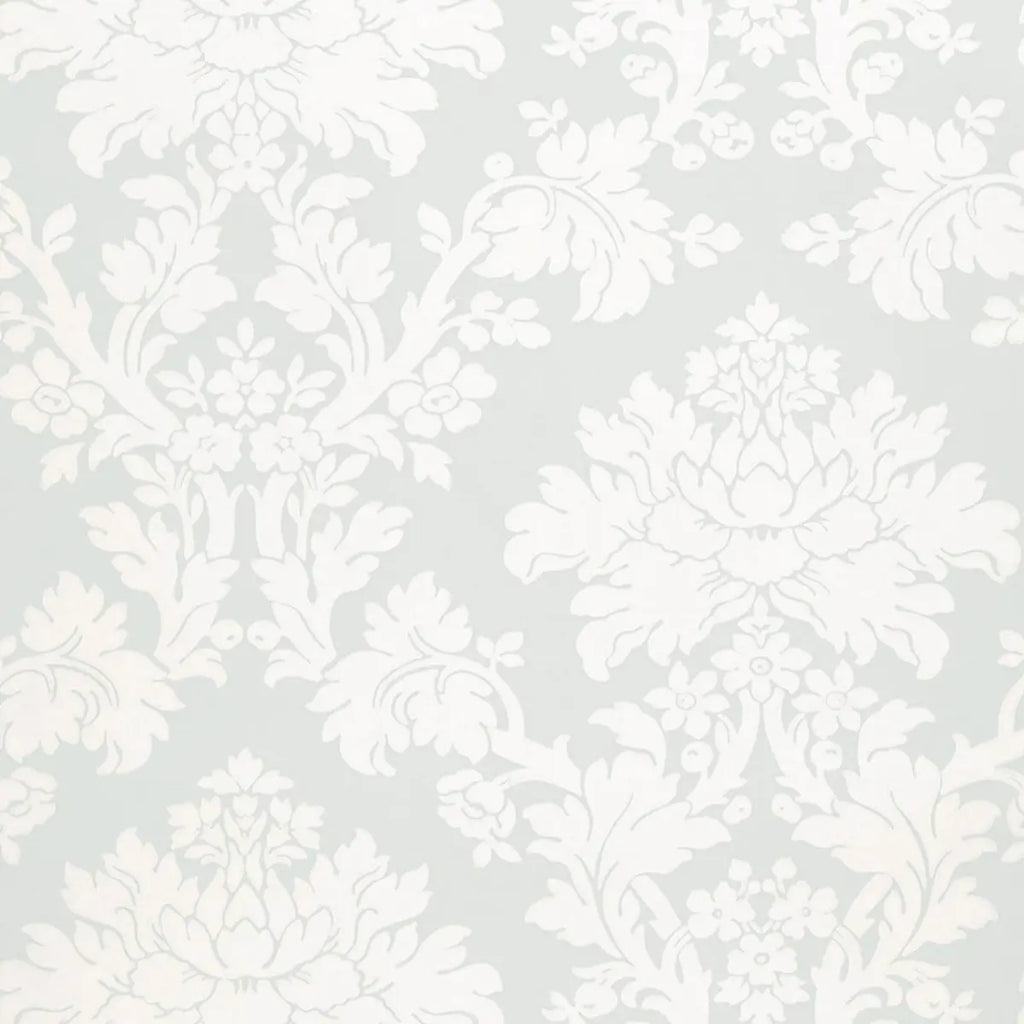 Tierni Damask - Robin's Egg Wallpapers