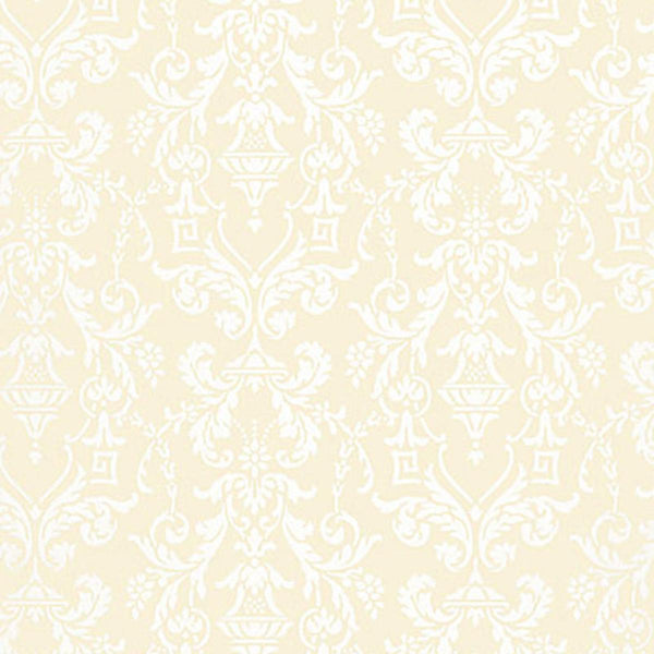 Lido Damask - Beige Wallcovering | Schumacher