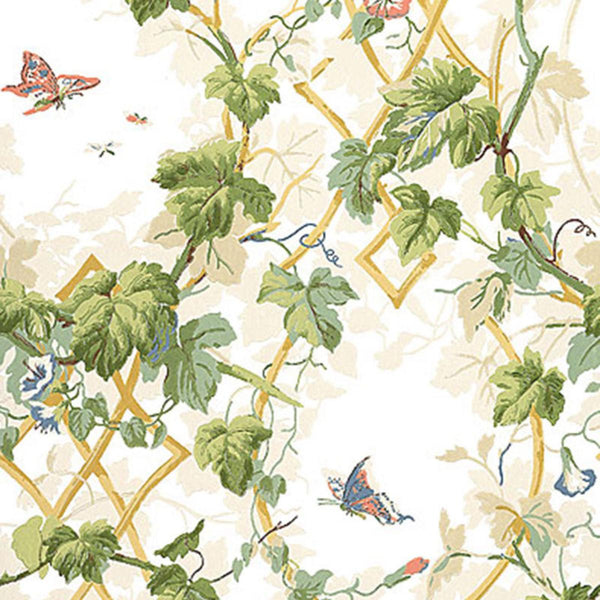 Leafy Arbor - Cream Wallcovering | Schumacher
