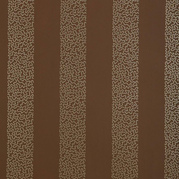 Beekman Stripe - Brown Wallcovering | Schumacher