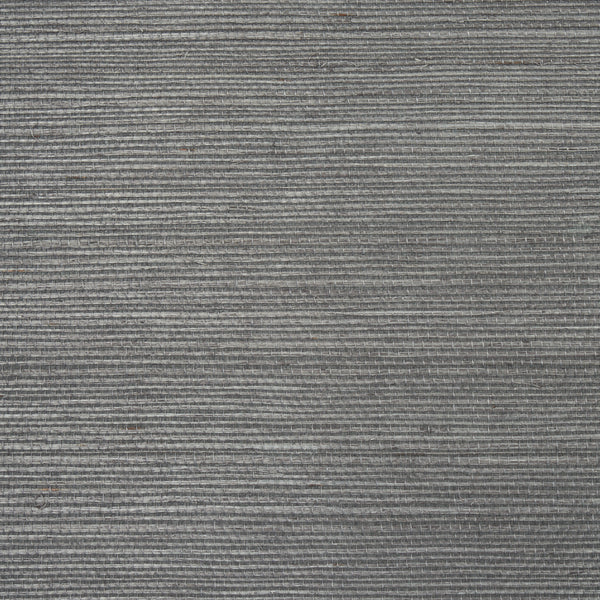 Haruki Sisal - Charcoal Wallcoverings Natural Wallcovering | Schumacher
