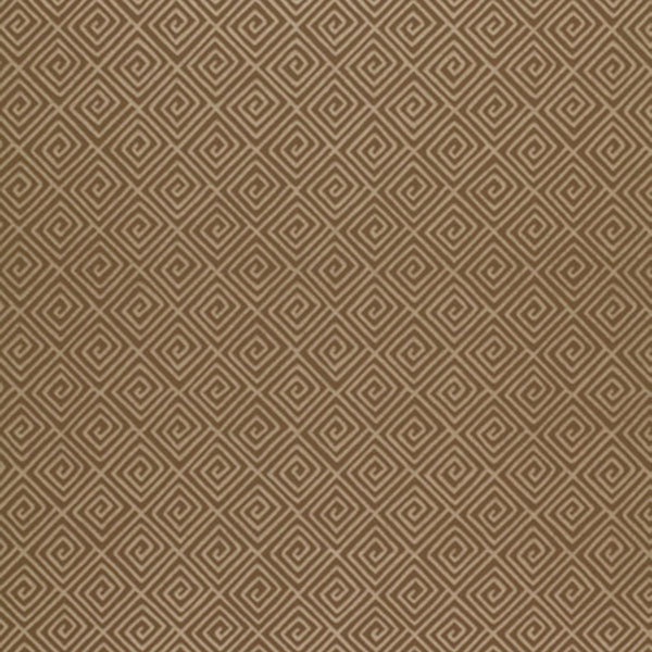 Greek Key - Dark Tan Wallcovering | Schumacher