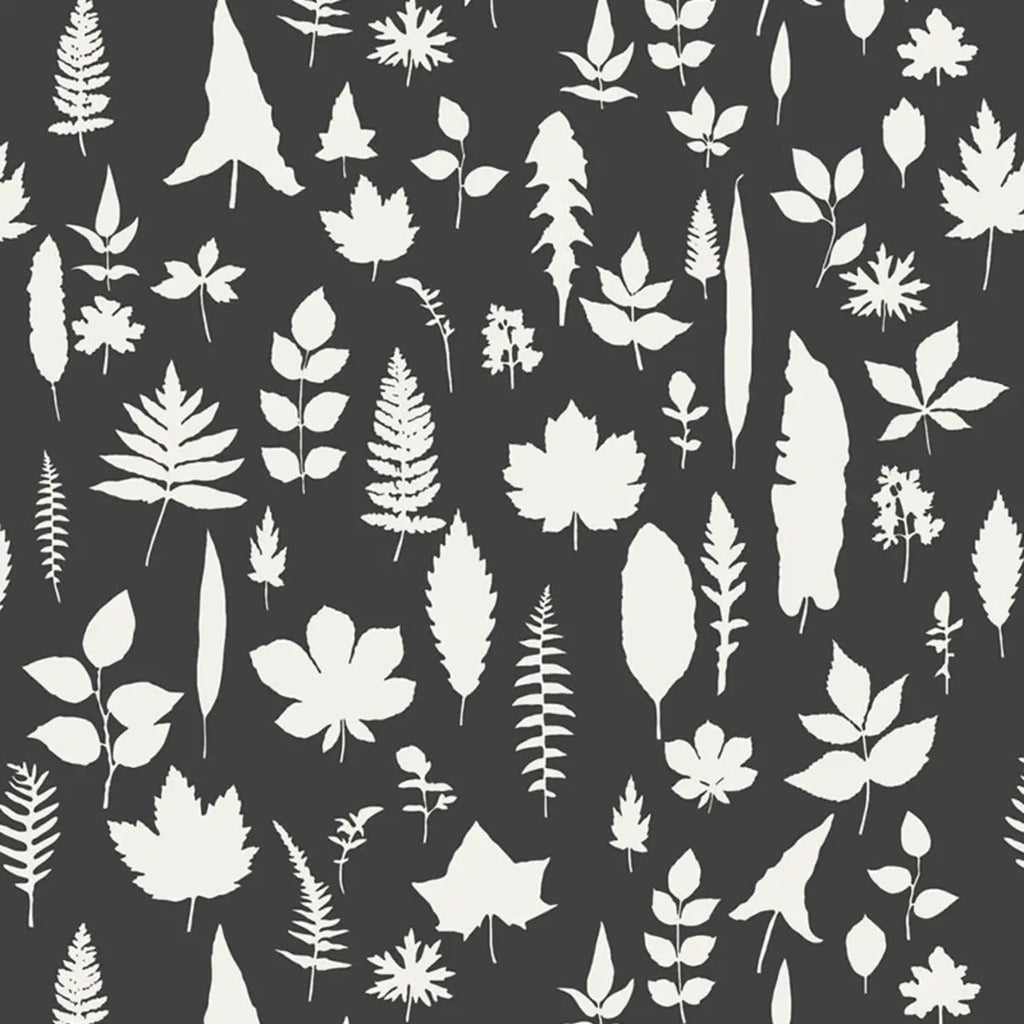 Leaves - Graphite Wallpapers