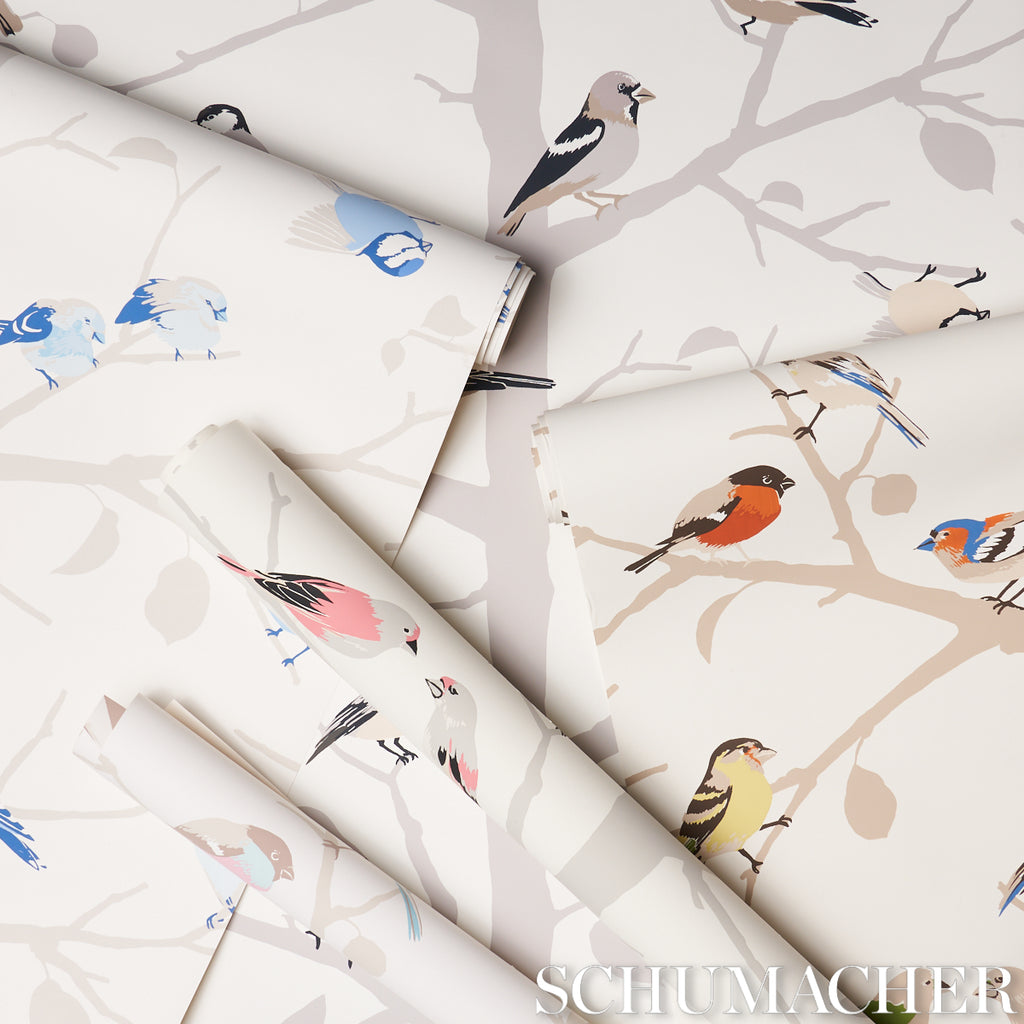 A-Twitter Summer Room Setting | Schumacher Wallpaper