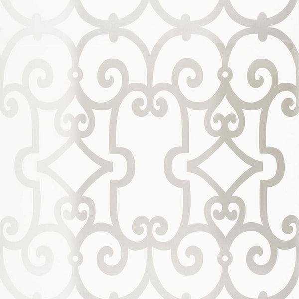 Manor Gate - Silver Wallcovering | Schumacher