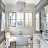 Fern Tree Graphite Room Setting | Schumacher Wallpaper