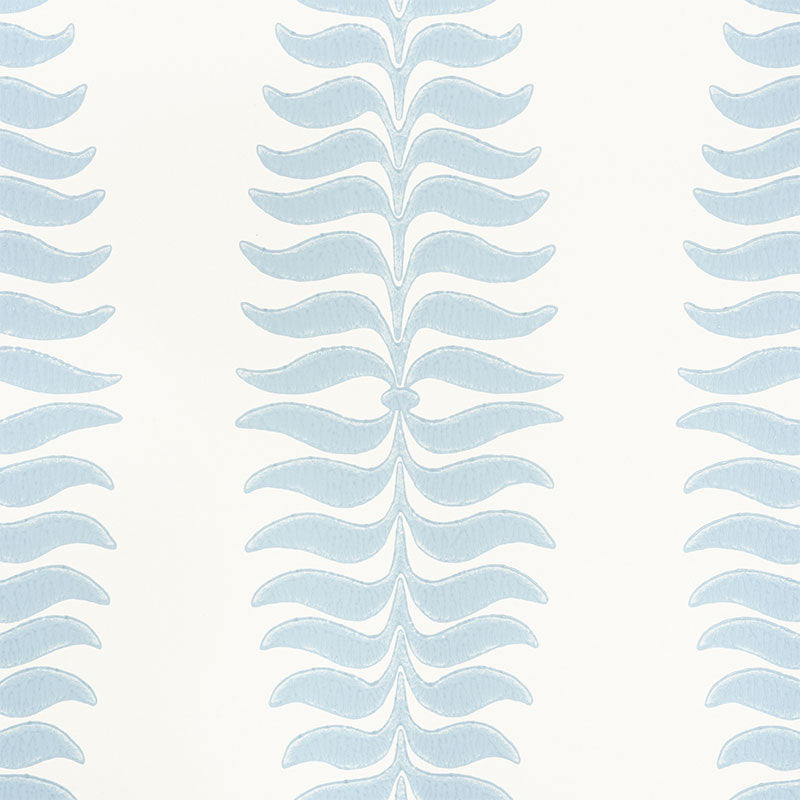 Fern Tree Sky Room Setting | Schumacher Wallpaper