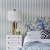 Fern Tree Sky Room Setting | Schumacher Wallpaper