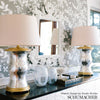 Shadow Vine Chartreuse Room Setting | Schumacher Wallpaper