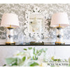 Shadow Vine Charcoal Room Setting | Schumacher Wallpaper
