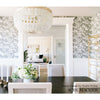 Shadow Vine Charcoal Room Setting | Schumacher Wallpaper