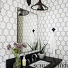 Tracery Charcoal Room Setting | Schumacher Wallpaper