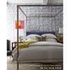 Shantung Silhouette Print Sand Room Setting | Schumacher Wallpaper
