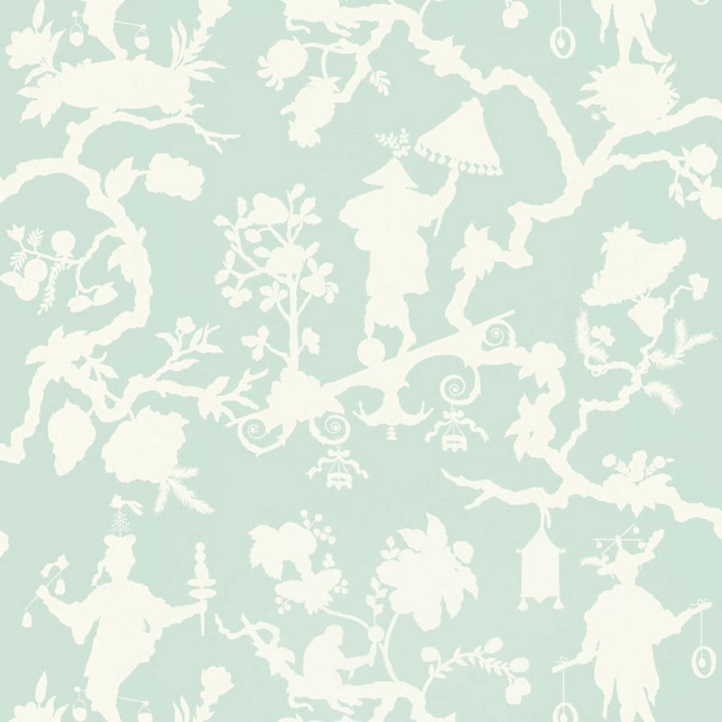 Shantung Silhouette Print Mineral