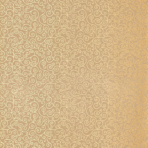 Sangar Scroll - Gilt Wallcovering | Schumacher